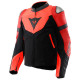 Dainese Iperattiva Leather Textile Jacket 779 Fluo Red Black
