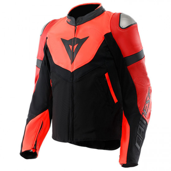 Dainese Iperattiva Leather Textile Jacket 779 Fluo Red Black £512.05 Mens Motorcycle Jackets - SKU 911/153003677944 from RaceLeathers Motorcycle Clothing