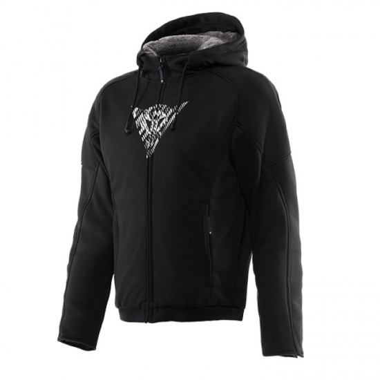 Dainese Bovisa Safety Hoodie Zip 622 Black White £217.55 Mens Motorcycle Jackets - SKU 913/173002162244 from RaceLeathers Motorcycle Clothing