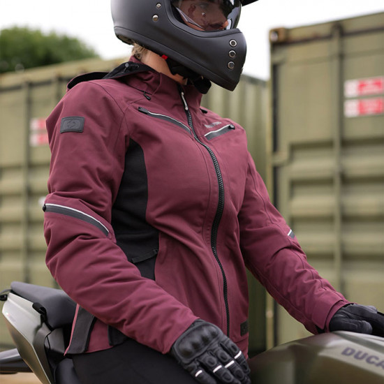 Oxford Mondial Street D2D WS Womens Jacket Plum £249.99 Ladies Motorcycle Jackets - SKU TW23430208 from RaceLeathers Motorcycle Clothing