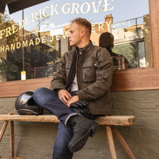 Oxford Sterling D2D Mens Jacket Khaki £299.99 Mens Motorcycle Jackets - SKU TM2402025XL from RaceLeathers Motorcycle Clothing