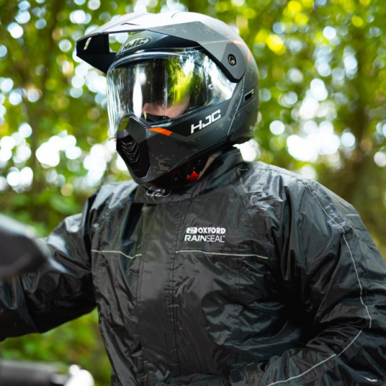 Oxford Rainseal Waterproof Thermal Over Jacket Black £69.99 Waterproofs - SKU RM2401012XL from RaceLeathers Motorcycle Clothing