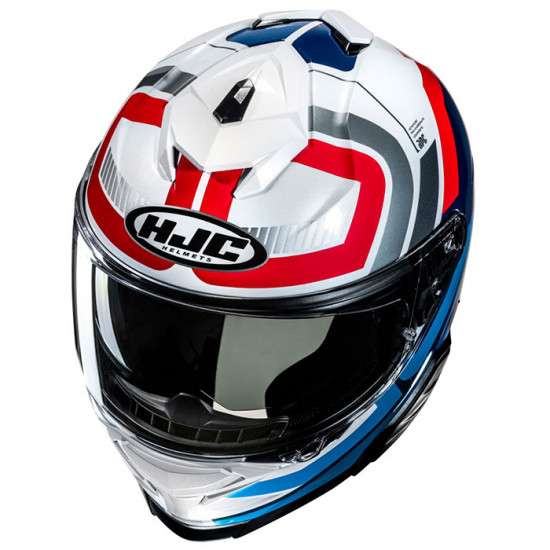 HJC I71 Viz MC21 White Red Blue £229.99 Full Face Helmets - SKU I71VW2XL from RaceLeathers Motorcycle Clothing