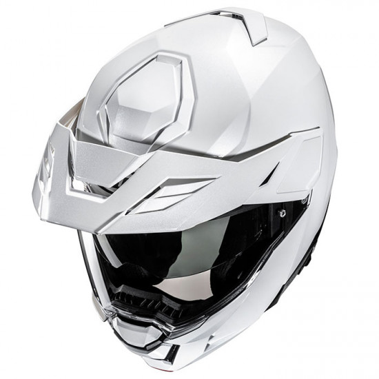 HJC I80 Pearl White Flip Up Dual Sport Helmet