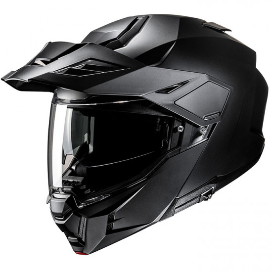 HJC I80 Semi Flat Black Flip Up Dual Sport Helmet £199.99 Flip Front Motorcycle Helmets - SKU I80MB2XL from RaceLeathers Motorcycle Clothing