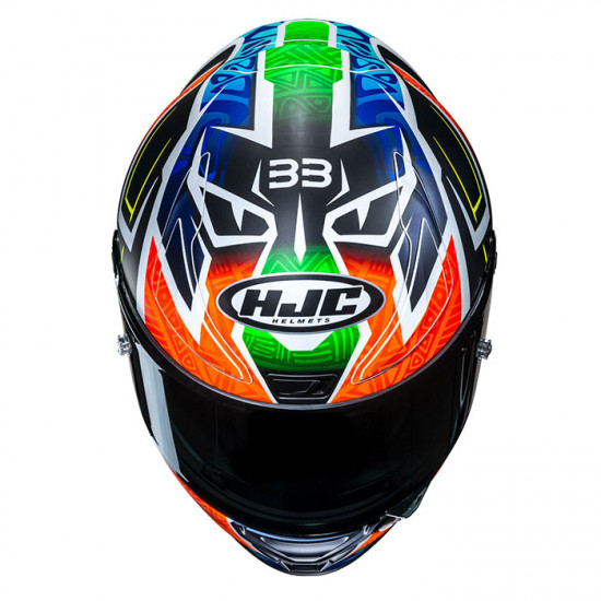 HJC RPHA 1 Binder Replica MC27SF Blue Orange £749.99 Full Face Helmets - SKU RP1BR2XL from RaceLeathers Motorcycle Clothing