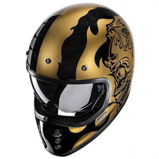 HJC V60 Flame MC9 Gold £299.99 Full Face Helmets - SKU V60FG2XL from RaceLeathers Motorcycle Clothing