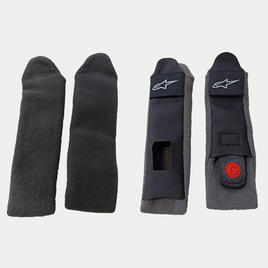 Alpinestars Supertech R10 Chin Strap Covers Black £12.99 Parts/Accessories - SKU 895262410 from RaceLeathers Motorcycle Clothing
