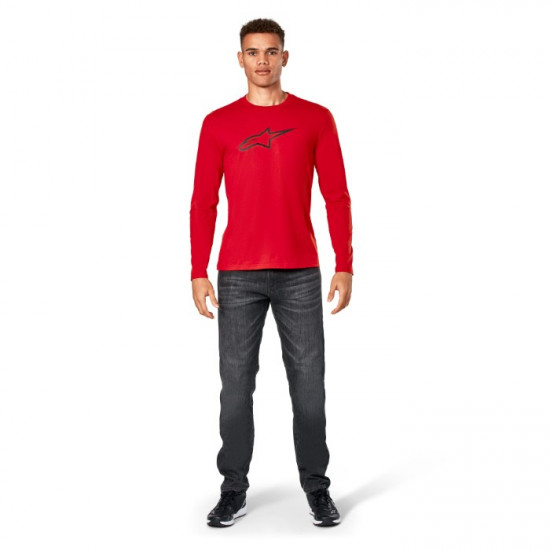 Alpinestars Backhand Long Sleeve CSF Tee Red £31.99 Casual Wear - SKU 124471030302XL from RaceLeathers Motorcycle Clothing