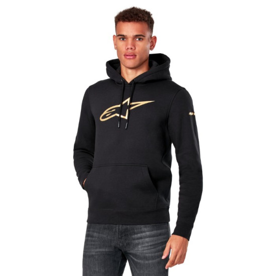 Alpinestars Gilded Hoodie Black Gold £78.84 Casual Wear - SKU 12445148010592XL from RaceLeathers Motorcycle Clothing