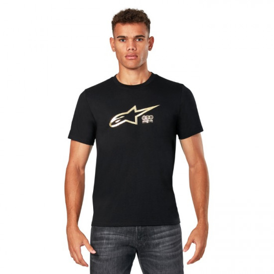 Alpinestars Golden CSF Short Sleeve Tee Black £29.99 Casual Wear - SKU 124472220102XL from RaceLeathers Motorcycle Clothing
