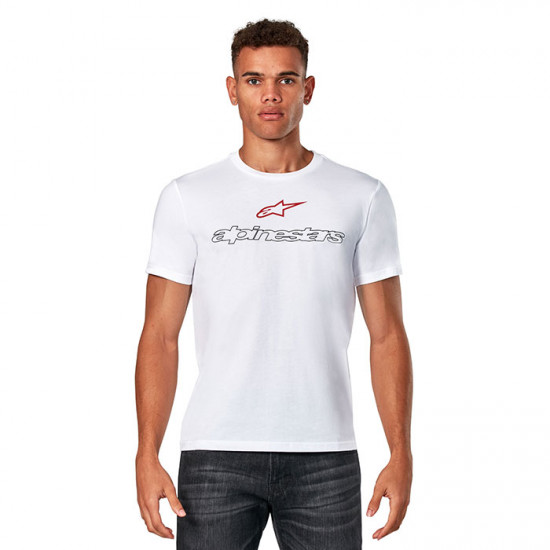 Alpinestars Linear Trace CSF Short Sleeve Tee White £29.99 Casual Wear - SKU 124472250202XL from RaceLeathers Motorcycle Clothing