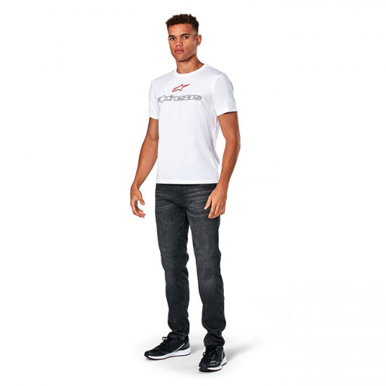 Alpinestars Linear Trace CSF Short Sleeve Tee White £29.99 Casual Wear - SKU 124472250202XL from RaceLeathers Motorcycle Clothing