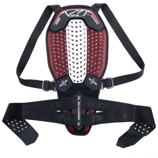 Alpinestars Nucleon Plasma Back Protector With Strap Black White Red £142.49 Body Armour - SKU 6504325123L from RaceLeathers Motorcycle Clothing