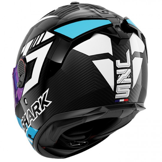 Shark Spartan GT Pro Carbon Zarco  Carbon White Blue £522.49 Full Face Helmets - SKU 200/HE1370E/DWB1 from RaceLeathers Motorcycle Clothing