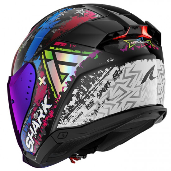 Shark Skwal I3 Jet Hellcat Black White Blue Red £303.99 Open Face Helmets - SKU 235/HE3510E/KUB1 from RaceLeathers Motorcycle Clothing