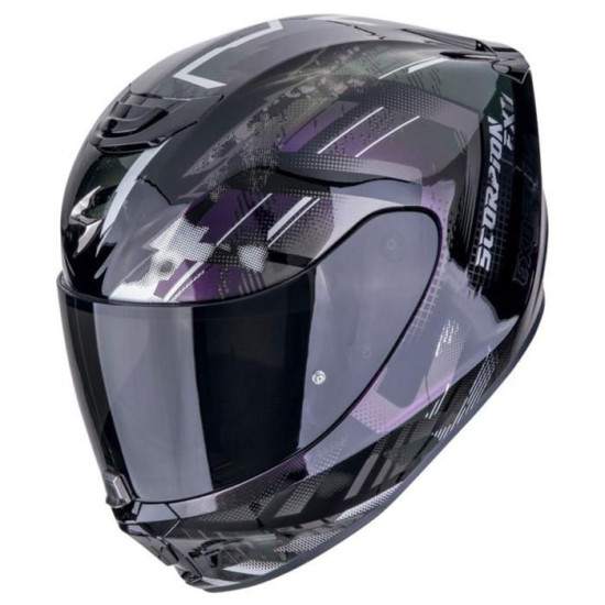 Scorpion EXO 391 Clutter Black Chameleon £99.95 Full Face Helmets - SKU 750139480382XS from RaceLeathers Motorcycle Clothing