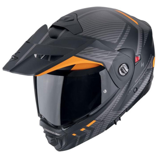Scorpion ADX-2 Lewis Black Orange £219.95 Flip Front Motorcycle Helmets - SKU 750895041681XS from RaceLeathers Motorcycle Clothing