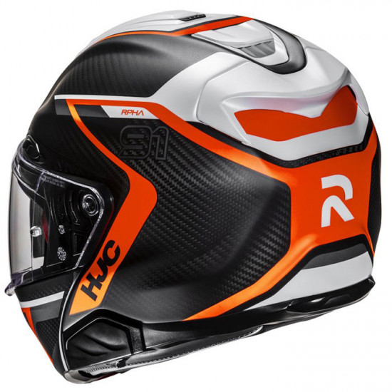 HJC RPHA 91 Carbon Lagos MC6HSF Orange £599.99 Flip Front Motorcycle Helmets - SKU R91CLO2XL from RaceLeathers Motorcycle Clothing