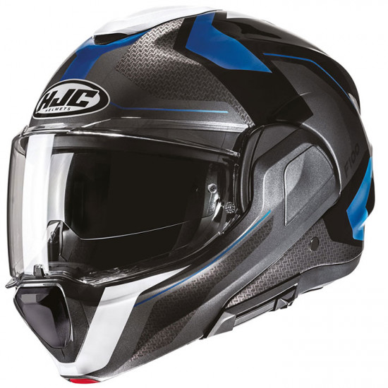 HJC F100 Bios MC2 Blue £339.99 Flip Front Motorcycle Helmets - SKU F100BU2XL from RaceLeathers Motorcycle Clothing