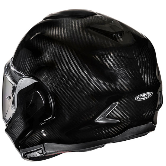 HJC F100 Carbon Black £379.99 Flip Front Motorcycle Helmets - SKU F100CB2XL from RaceLeathers Motorcycle Clothing
