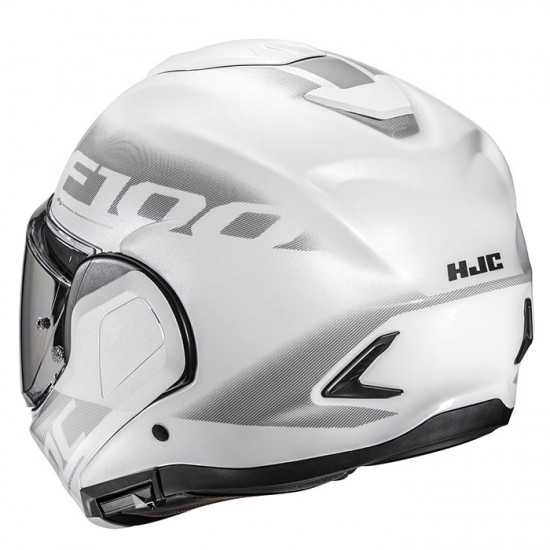 HJC F100 Hetal MC10 White £339.99 Flip Front Motorcycle Helmets - SKU F100HW2XL from RaceLeathers Motorcycle Clothing