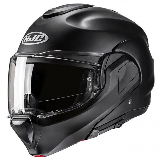 HJC F100 Semi Flat Black £299.99 Flip Front Motorcycle Helmets - SKU F100MB2XL from RaceLeathers Motorcycle Clothing