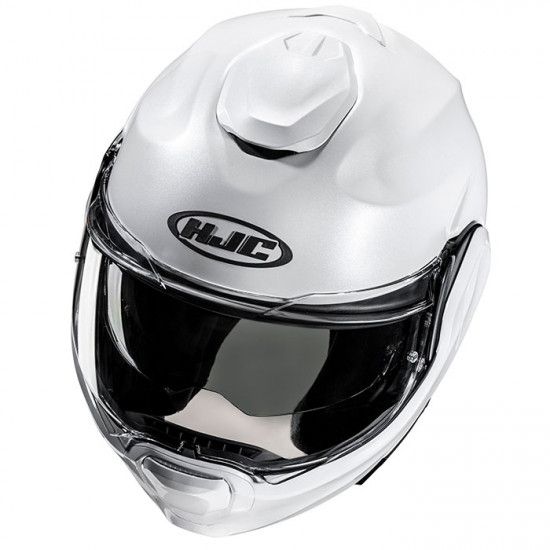 HJC F100 Pearl White £299.99 Flip Front Motorcycle Helmets - SKU F100W2XL from RaceLeathers Motorcycle Clothing