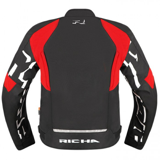 Richa Stradale Tex WP Waterproof Jacket Black White Red £159.99 Mens Motorcycle Jackets - SKU 082/STRAWP/BR/02 from RaceLeathers Motorcycle Clothing