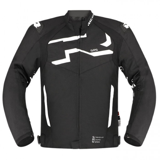 Richa Stradale Tex WP Waterproof Jacket Black White £159.99 Mens Motorcycle Jackets - SKU 082/STRAWP/BW/02 from RaceLeathers Motorcycle Clothing