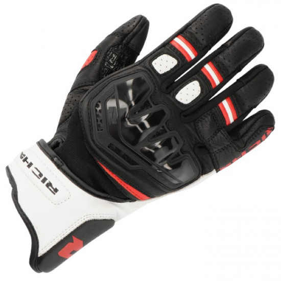 Richa Stradale Stealth Gloves Black White Red