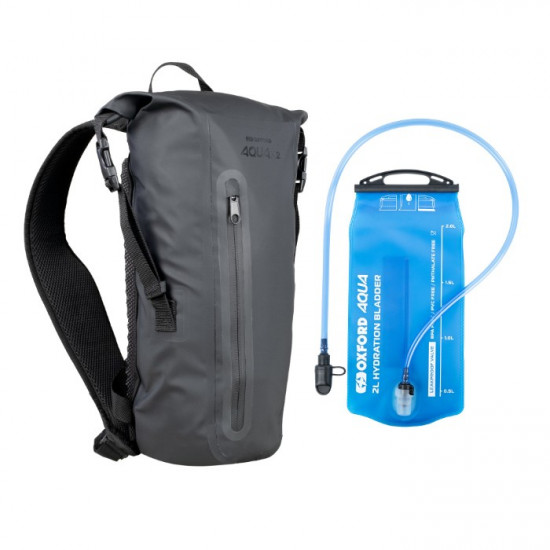 Oxford Aqua Waterproof H2 Backpack with Hydration Bladder £79.99 Motorcycle Luggage - SKU OL703 from RaceLeathers Motorcycle Clothing