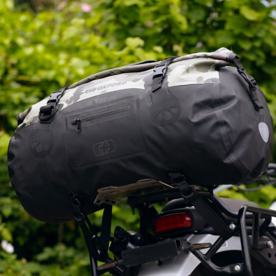 Oxford Aqua Waterproof T-50 Roll Bag- Camouflage/Black £79.99 Motorcycle Luggage - SKU OL460 from RaceLeathers Motorcycle Clothing