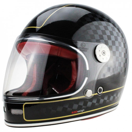 Viper F656 Vintage Chequer £149.95 Full Face Helmets - SKU A311ChequerL from RaceLeathers Motorcycle Clothing