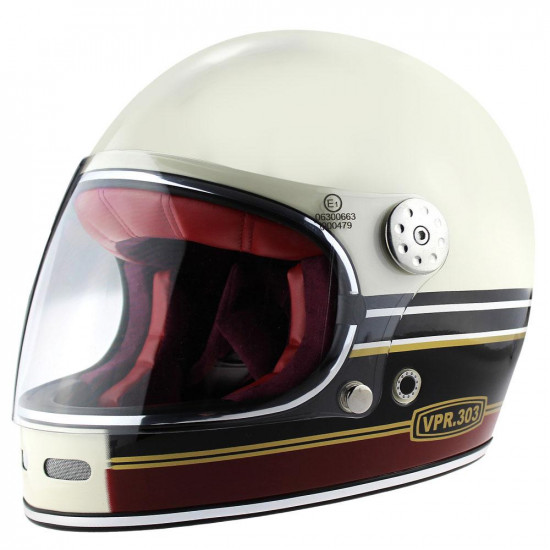 Viper F656 Vintage Stripes Cream/Burgundy
