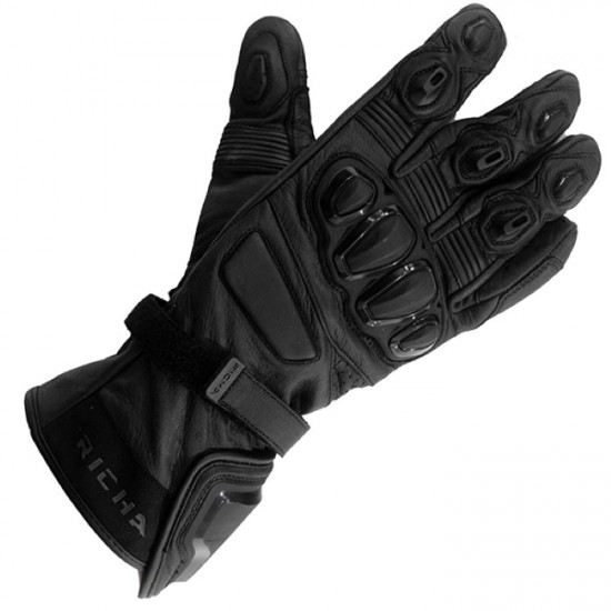 Richa Corsa Gloves Black £79.99 Mens Motorcycle Gloves - SKU 081/CORSA/BK/02 from RaceLeathers Motorcycle Clothing