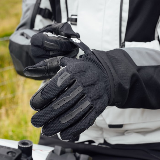 Merlin Aerolite Enduro Glove Black £69.99 Mens Motorcycle Gloves - SKU MLG060/BLK/SML from RaceLeathers Motorcycle Clothing