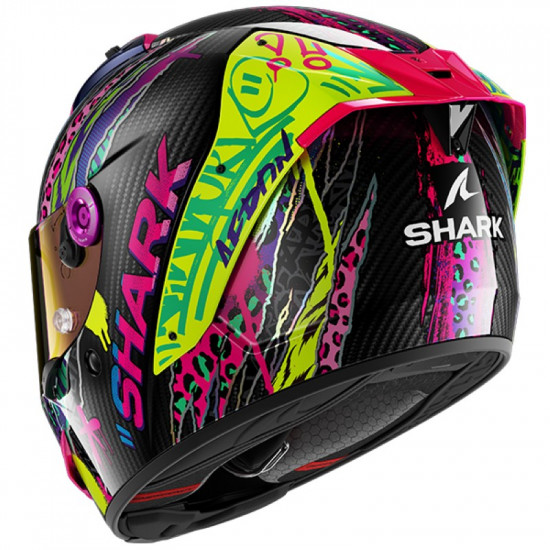 Shark Aeron Fawn Carbon Violet Yellow £721.99 Full Face Helmets - SKU 200/HE0116E/DVY1 from RaceLeathers Motorcycle Clothing