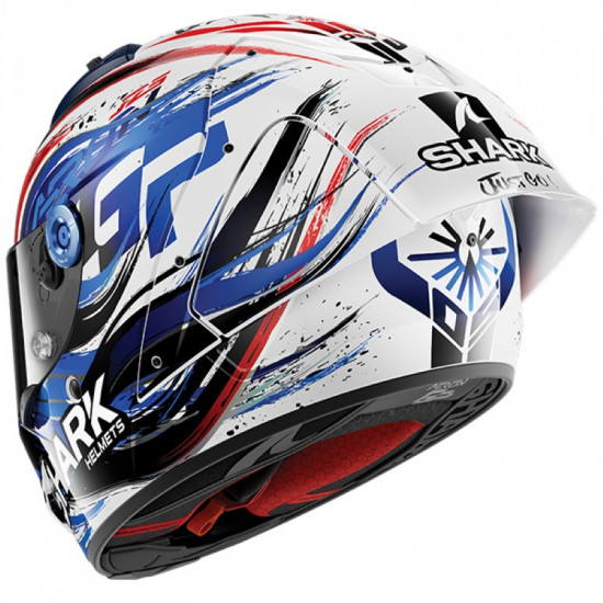 Shark Aeron GP FIM Racing Zarco White Black Blue £949.99 Full Face Helmets - SKU 200/HE1050E/WKB1 from RaceLeathers Motorcycle Clothing
