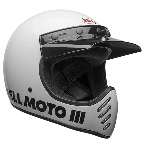 Bell Moto 3 Classic Gloss White