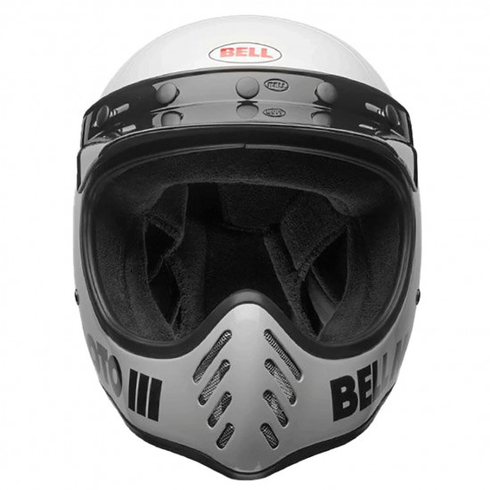 Bell Moto 3 Classic Gloss White £249.99 Full Face Helmets - SKU 34928-008S from RaceLeathers Motorcycle Clothing
