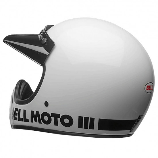 Bell Moto 3 Classic Gloss White £249.99 Full Face Helmets - SKU 34928-008S from RaceLeathers Motorcycle Clothing