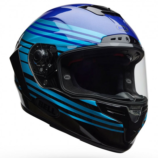 Bell Race Star DLX Flex Dash Blue Black £599.99 Full Face Helmets - SKU 36598-023S from RaceLeathers Motorcycle Clothing