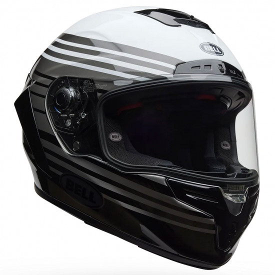 Bell Race Star DLX Flex Dash White Black £599.99 Full Face Helmets - SKU 36598-058S from RaceLeathers Motorcycle Clothing