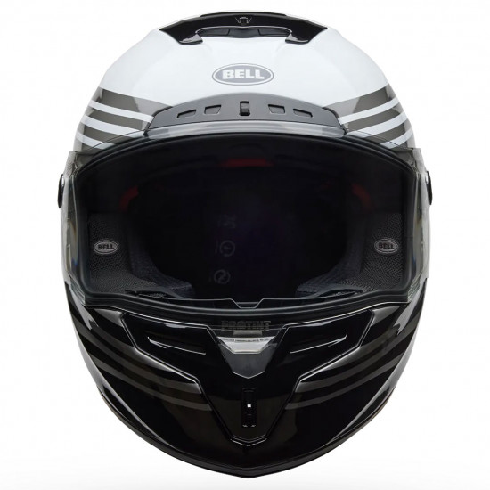 Bell Race Star DLX Flex Dash White Black £599.99 Full Face Helmets - SKU 36598-058S from RaceLeathers Motorcycle Clothing