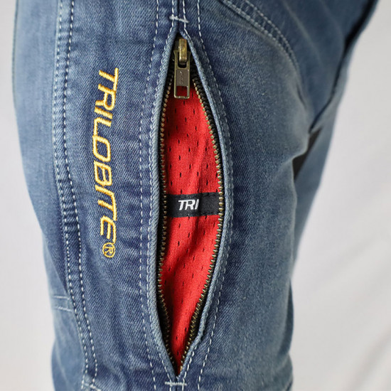 Trilobite Parado AAA Slim Fit Double Layer Blue Jean £199.99 Motorcycle Jeans - SKU 20000000003282 from RaceLeathers Motorcycle Clothing
