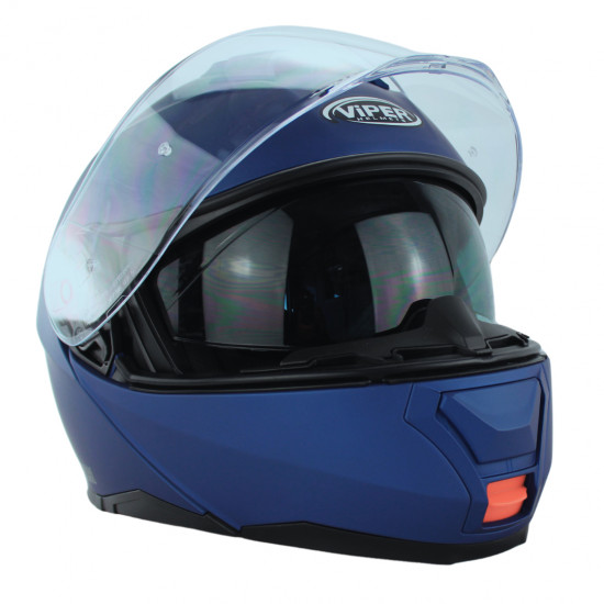 Viper RSV191 BL+ 3.0 Matt Midnight Blue Bluetooth £209.95 Flip Front Motorcycle Helmets - SKU A270MattMidnightBlueXS from RaceLeathers Motorcycle Clothing