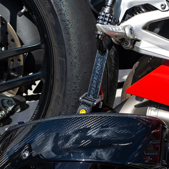 RiderR Motorcycle Helmet Lock Black Yellow £16.99 Security - SKU 950/RR308 from RaceLeathers Motorcycle Clothing