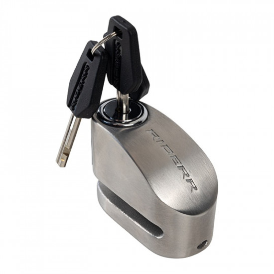 RiderR Micro Lock Silver £34.99 Security - SKU 950/RR307 from RaceLeathers Motorcycle Clothing