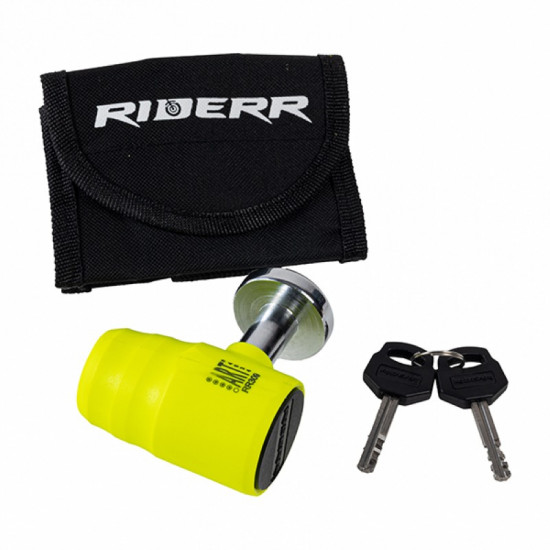 RiderR RR99 Disc Lock Fluo Yellow £59.99 Security - SKU 950/RR309 from RaceLeathers Motorcycle Clothing